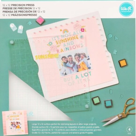 We R Memory Keepers Precision Press-4 Pieces - Picture 1 of 3